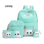 Satchel school bags 4 set /pcs School orthopedic satchel Backpacks for children School bag for girls mochilas escolares infantis - Babies One