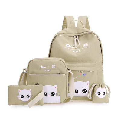 Satchel school bags 4 set /pcs School orthopedic satchel Backpacks for children School bag for girls mochilas escolares infantis - Babies One