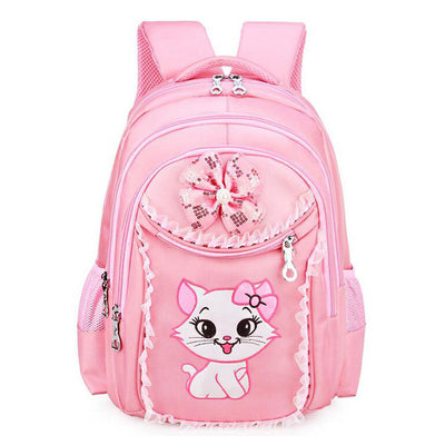 Sweet Cat Girl's School Bags Cartoon Pattern Kid Backpack Children School Backpack Girl Bag - Babies One