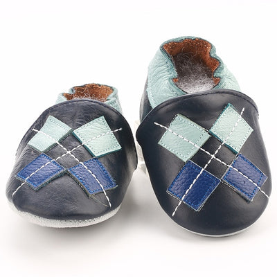[simfamily]Skid-Proof Baby Shoes Soft Genuine Leather Baby Boys Girls Infant Shoes Slippers 0-6 6-12 12-18 18-24 First Walkers - Babies One