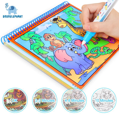 Magic Water Drawing Book Coloring Book Doodle With Magic Pen Painting Drawing Board Coloring Book For Kids Toys Toy NO BOX - Babies One
