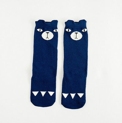 2018 Cartoon Cute Kids Socks Bear Animal Baby Cotton Socks Knee High Long LegWarmers Cute Socks Boy Girl Children socks 0-6 Y - Babies One