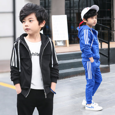 Kids Clothes Boy's Sports Set Kids Clothing Sets Boy Teenagers Sport Suit  School Kids Suit Sets Boys Jackets & Pants Tracksuit - Babies One