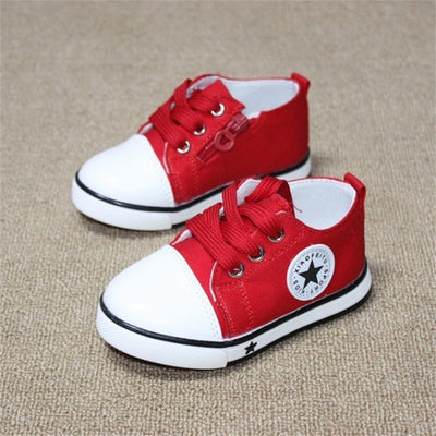 New Baby Shoes Breathable Canvas Shoes 1-3 Years Old Boys Shoes 4 Color Comfortable Girls Baby Sneakers Kids Toddler Shoes - Babies One