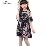 Toddler Teen Strapless Girls Dresses Summer Party 2018 Little Kids Floral Clothes 3 4 5 6 8 9 10 12 13 Years Casual Travel Dress - Babies One