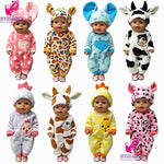 43cm Zapf Baby born doll clothes cartoon set for 18 inch american girl doll cute animal clothes - Babies One