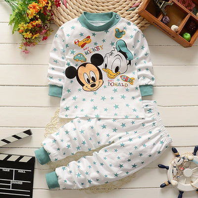 Winter Newborn baby clothes set cotton Baby girls Clothes 2PCS Cartoon baby Boy Clothes Unisex kids Clothing Sets bebes - Babies One