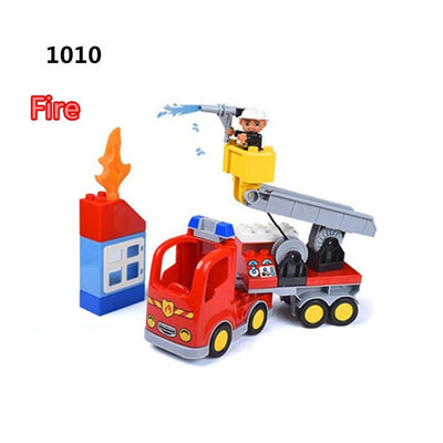Diy Big Size City Fire Department Firemen Building Blocks Compatible With Legoingly Duplo Bricks Hobbies Toys For Baby Children - Babies One