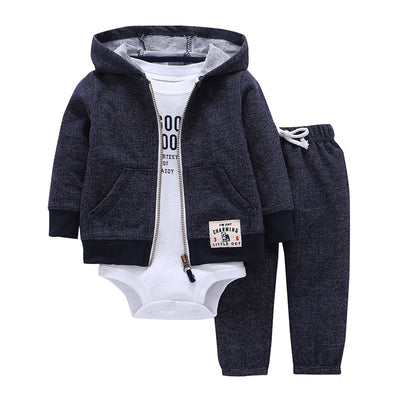 Baby Hooded Cardigan 3piece Set - Babies One