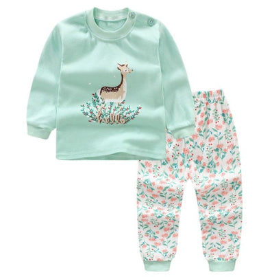 Morningtwo 2018 Cartoon Shirt+pants 2pcs Children's Clothing Set Outfit Toddler Baby Boys Long Sleeves Set 12m-5t For Autumn - Babies One