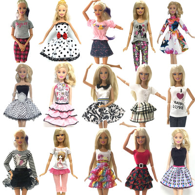 NK 2018 Newest Doll Outfit Beautiful Handmade Party ClothesTop Fashion Dress For Barbie Noble Doll Best Child Girls'Gift - Babies One