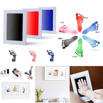 Baby Care Non-Toxic Baby Handprint Footprint Imprint Kit Baby Souvenirs Casting Newborn Footprint Ink Pad Infant Clay Toy Gifts - Babies One
