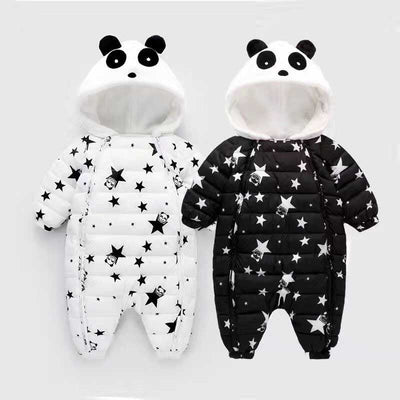 BibiCola baby rompers winter Newborn boys girls thick warm rompers jumpsuit clothing infant bebe cartoon snowsuit outfits wear - Babies One