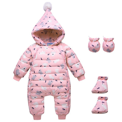 baby winter rompers newborn baby girls boys jumpsuit clothing sets toddler bebe hoodies clothes christmas clothing baby rompers - Babies One