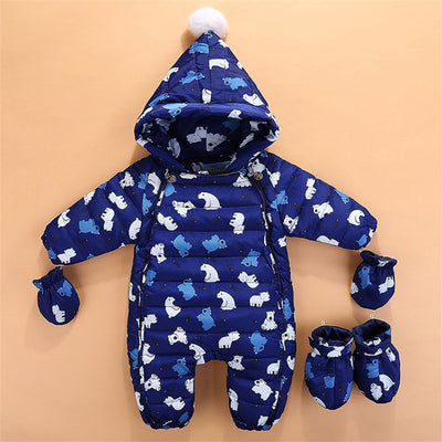 baby winter rompers newborn baby girls boys jumpsuit clothing sets toddler bebe hoodies clothes christmas clothing baby rompers - Babies One
