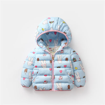 BibiCola girls winter jackets new 2018 children girls hooded outerwear coat cartoon thick warm down parkas snowsuit clothing - Babies One